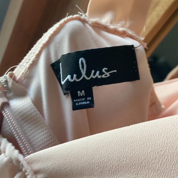 Lulu’s forevermore peach pink skater dress medium - Picture 7 of 7